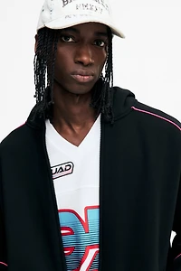 Loose-Fit Hooded Jacket