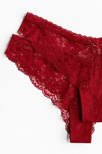 2-Pack Lace Brazilian Briefs