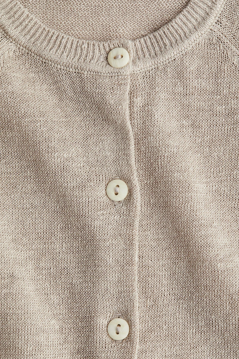 Gilet en fin tricot de lin