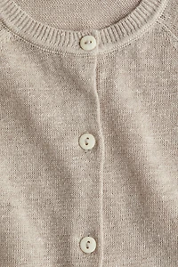 Gilet en fin tricot de lin