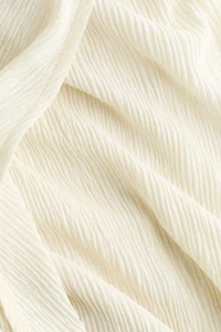 Pantalon froissé à effet croisé