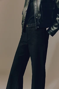 Pantalon large en sergé