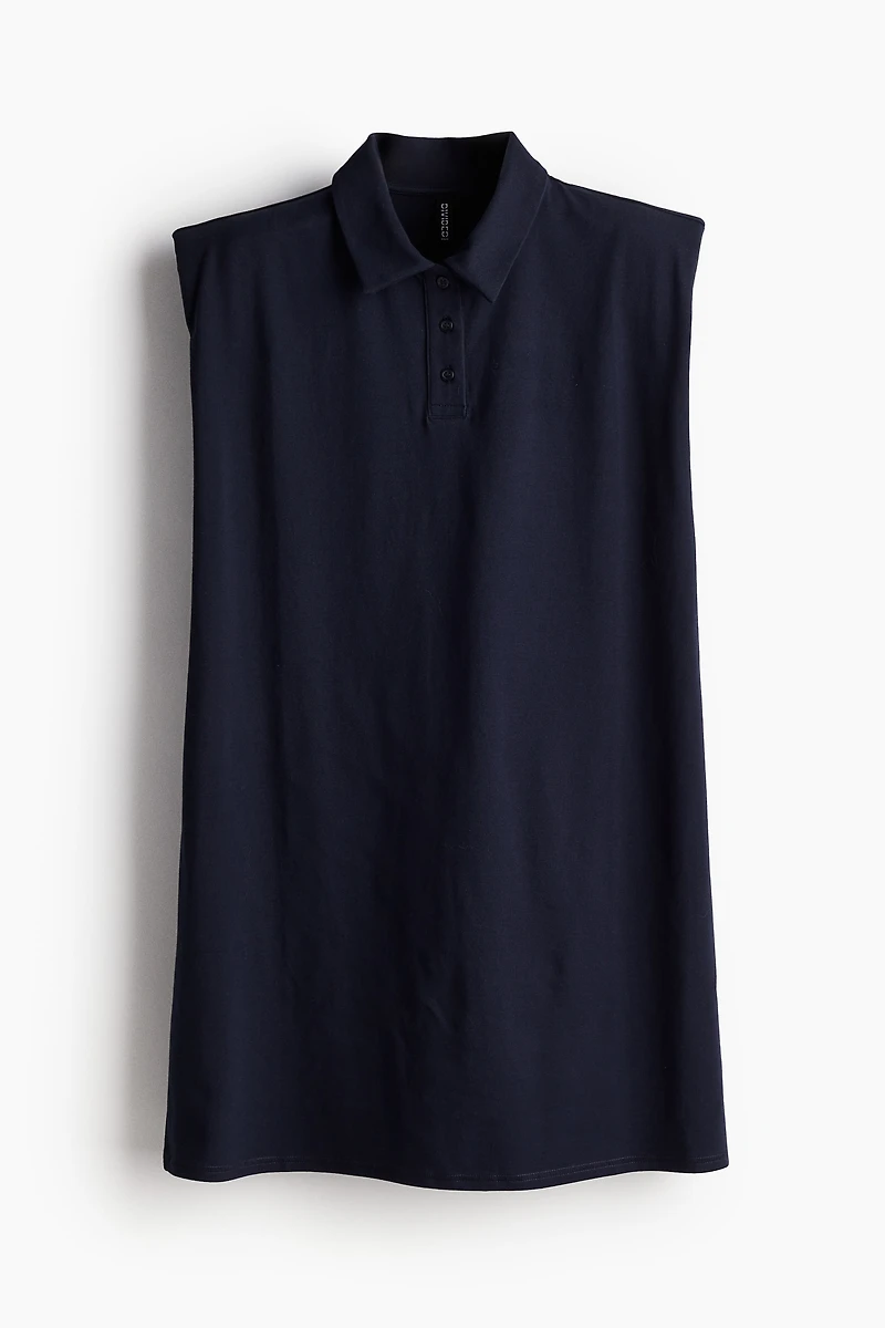 Robe polo à épaulettes