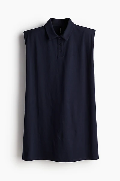 Robe polo à épaulettes
