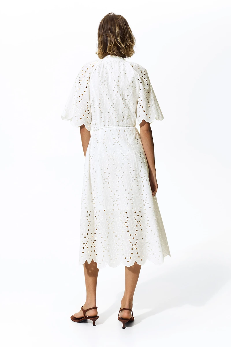 Broderie anglaise shirt dress
