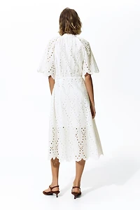 Broderie anglaise shirt dress