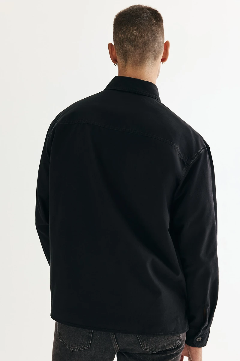 Relaxed-Fit Twill Overshirt