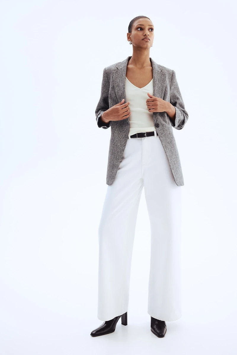 Blazer à manches froncées