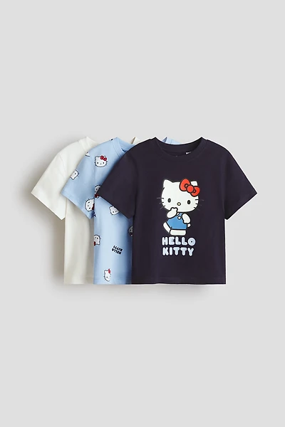 3-pack Printed Jersey Tops