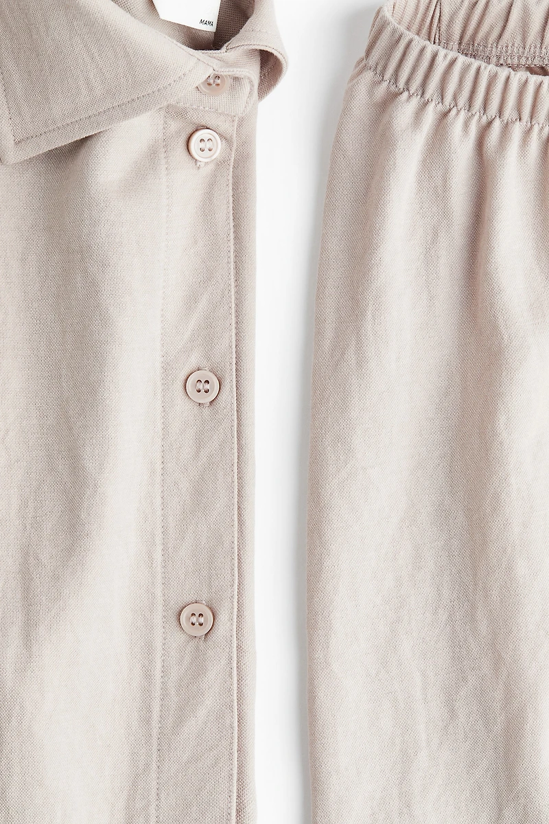 MAMA 2-Piece Shirt and Shorts Set