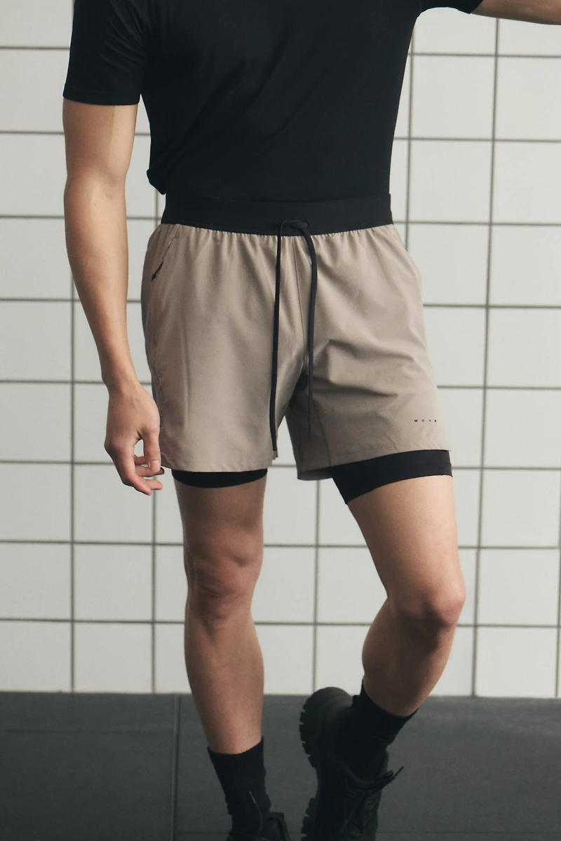 Double-Layered Sports Shorts with DryMove™