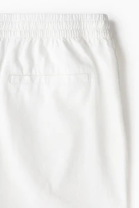 Regular Fit Linen-Blend Shorts