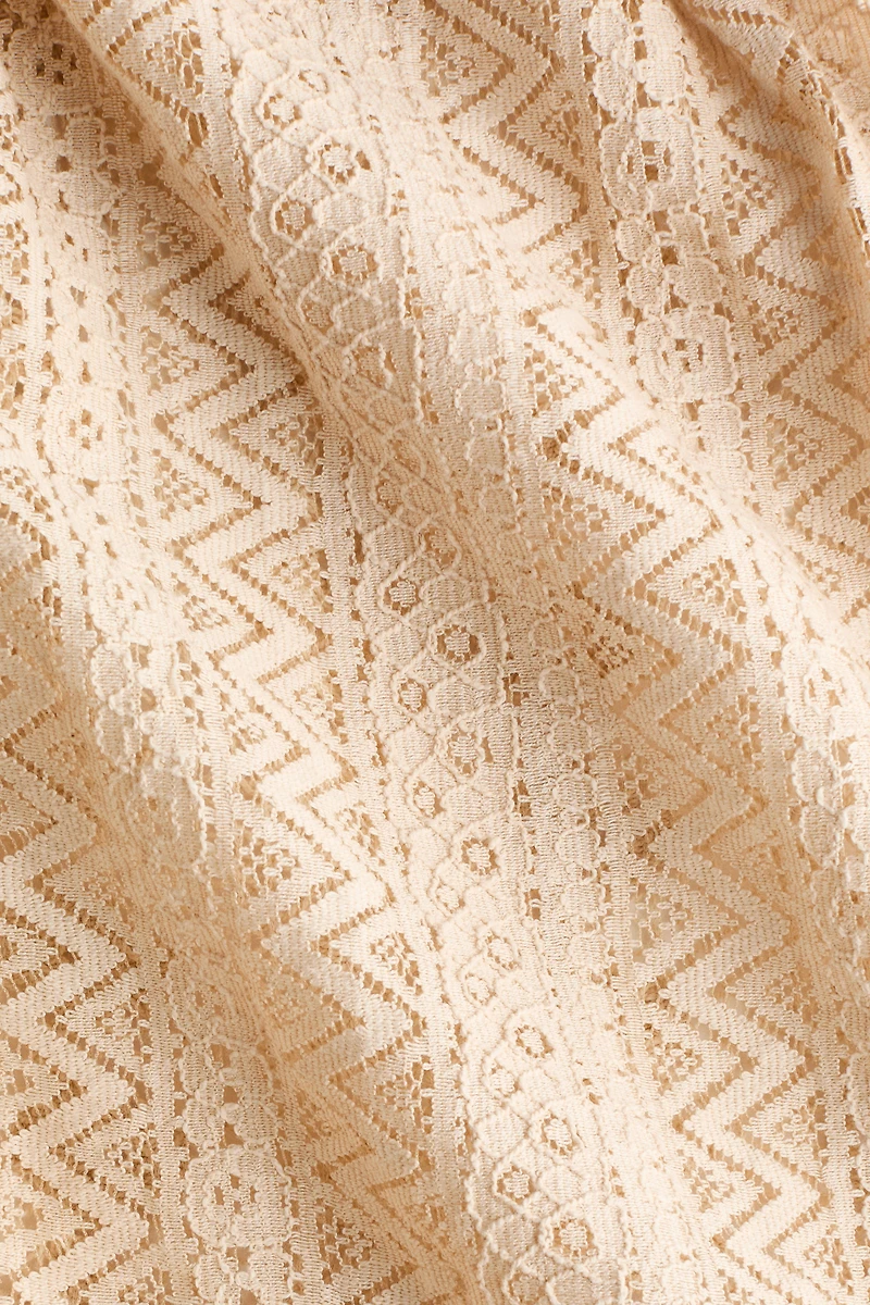 Pantalon en dentelle à cordon de serrage