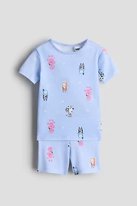 Pyjama Bien Ajusté en jersey imprimé