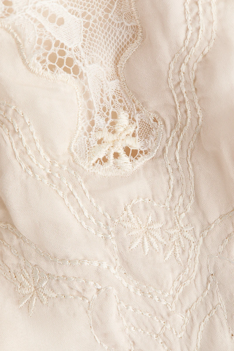 Lace-Trimmed Camisole Top
