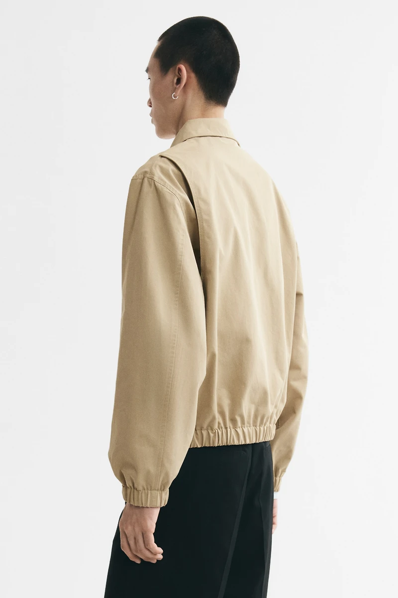 Veste en coton avec col