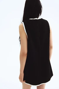 Robe trapèze en bouclé