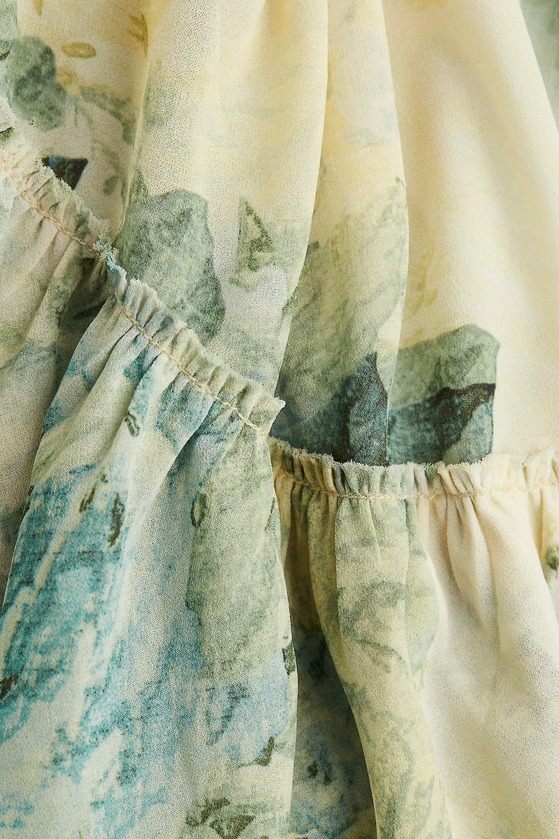 Ruffled Chiffon Dress