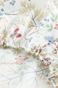 Drap contour en coton à motif
