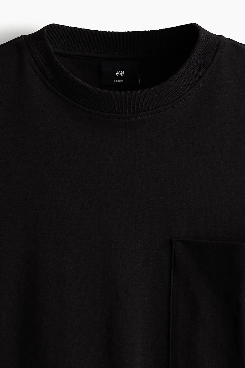 Loose-Fit Long-Sleeved Jersey Shirt