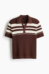 Regular-Fit Pointelle-Knit Polo Shirt