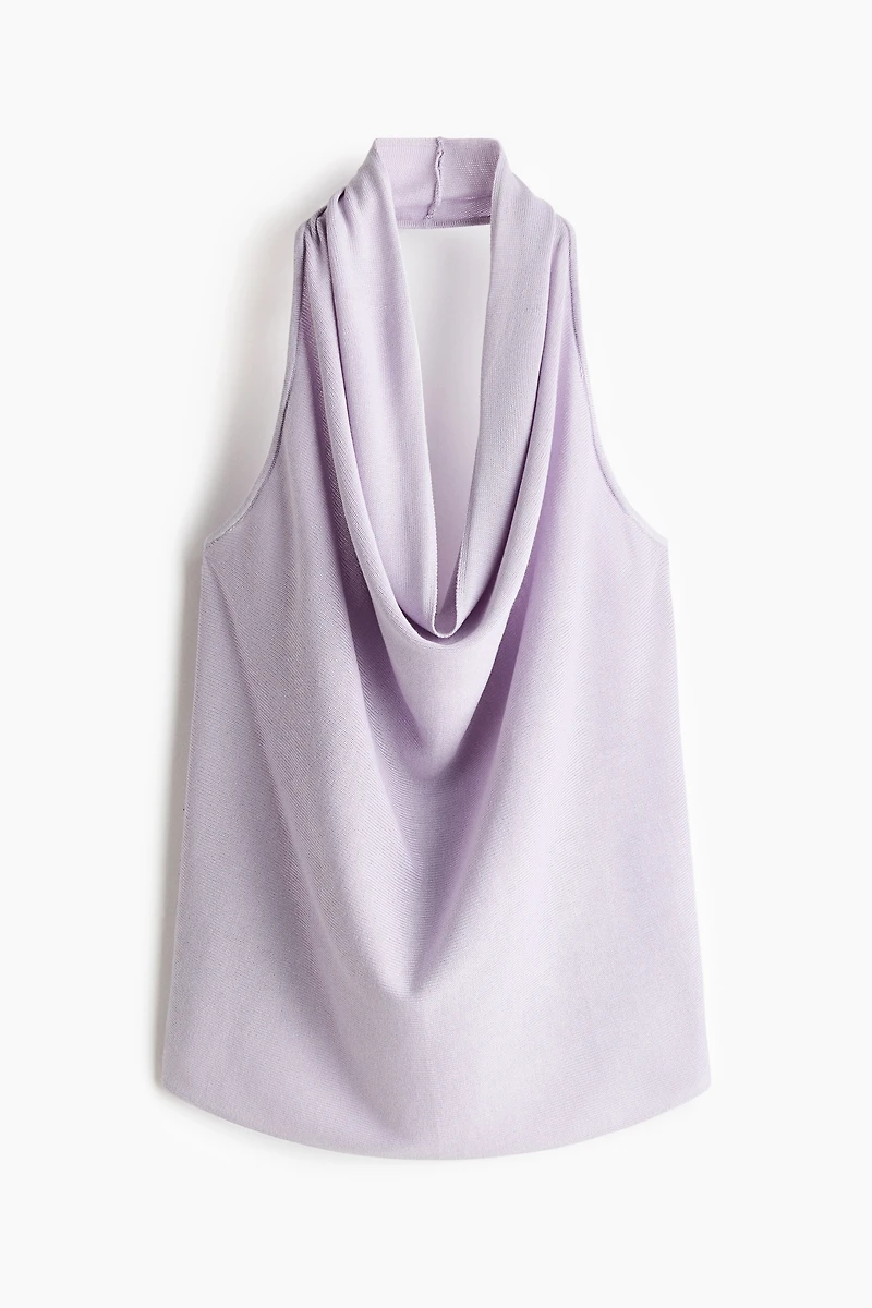 Haut à dos nu en fin tricot