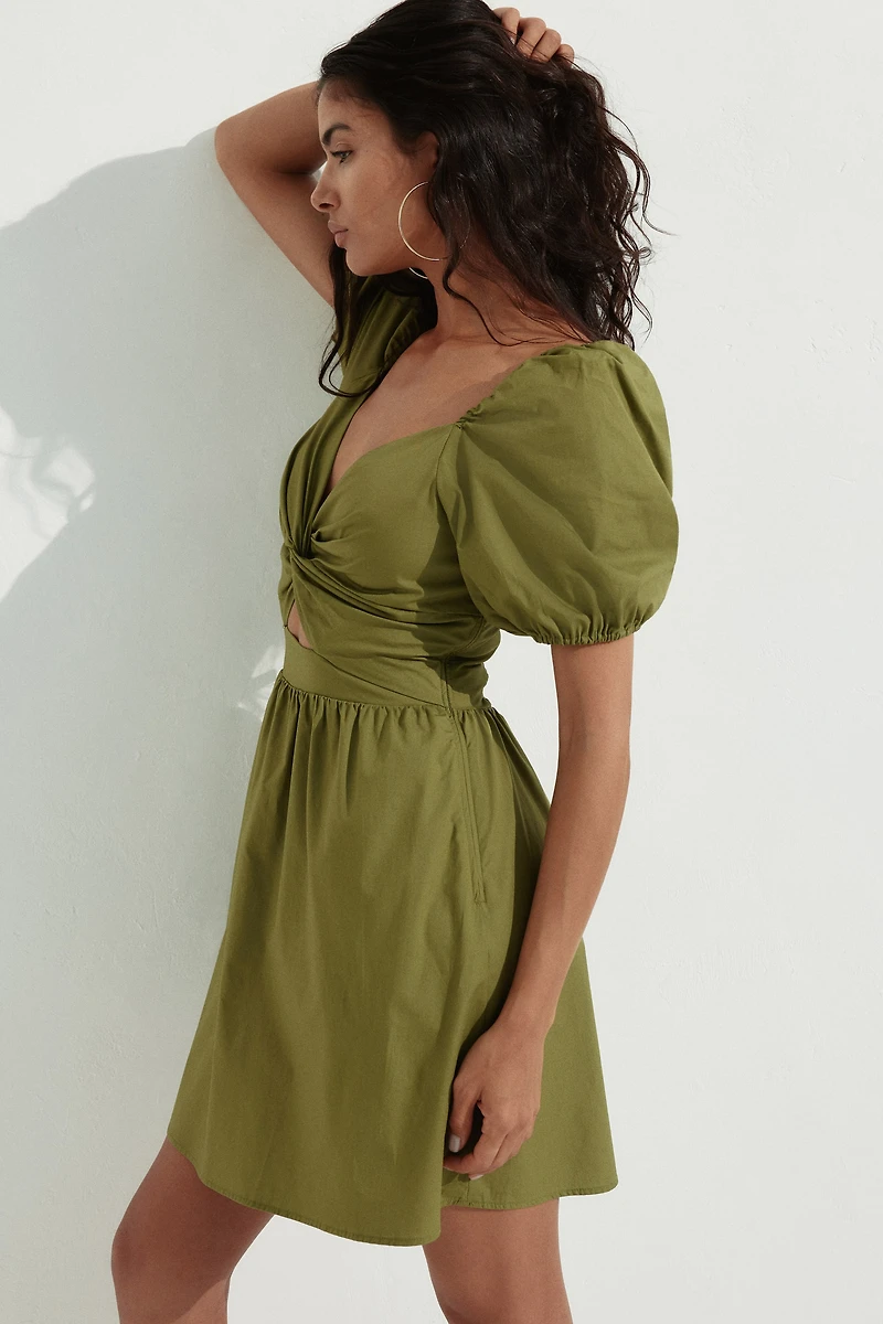 Twist-Detail Dress