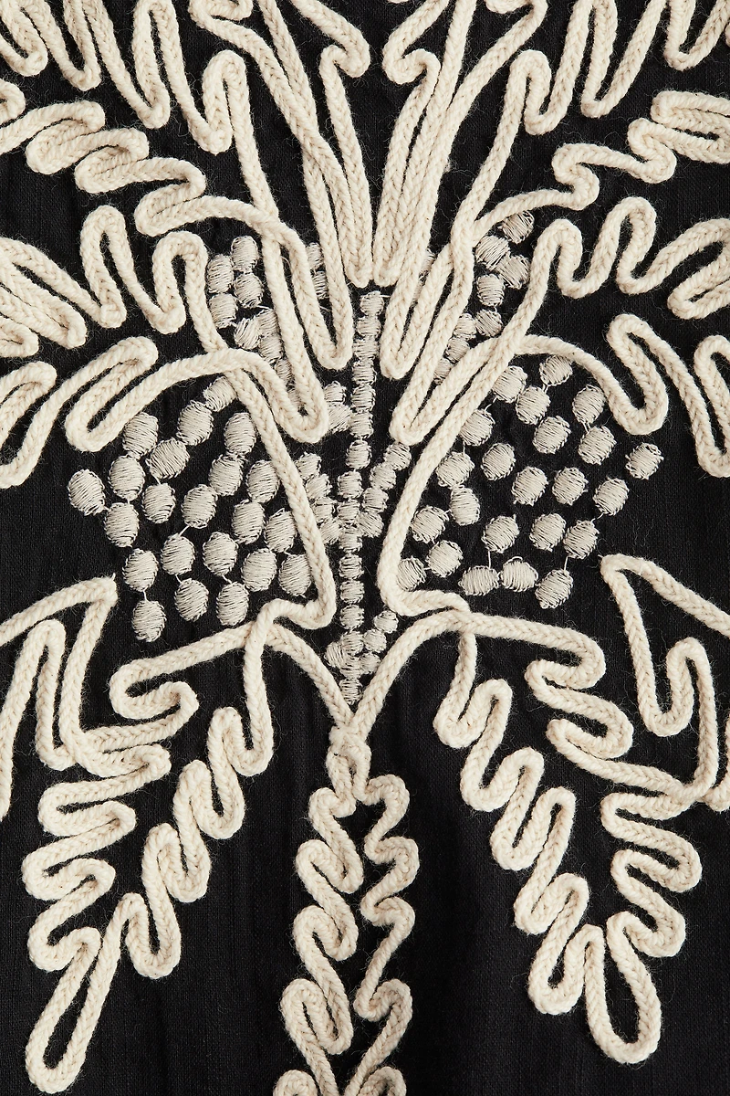 Embroidered Strappy Dress