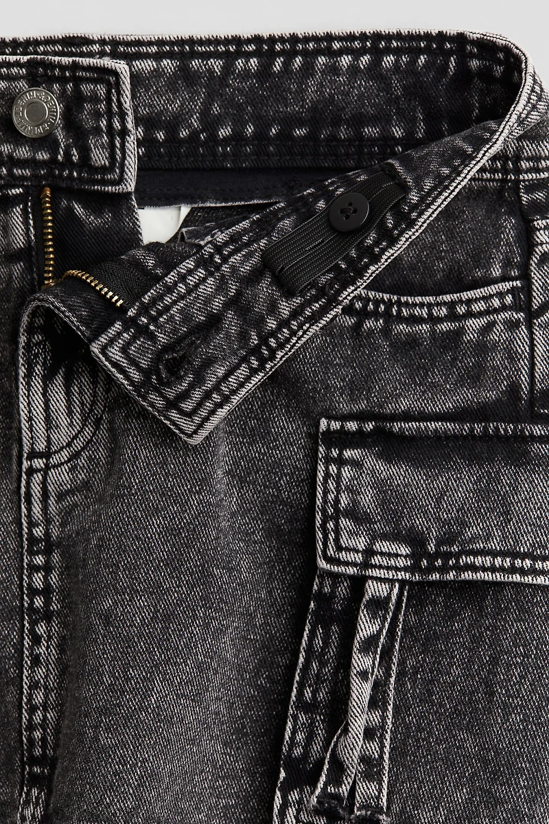 Cargo-style Twill Skirt