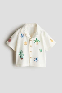 Linen-Blend Resort Shirt