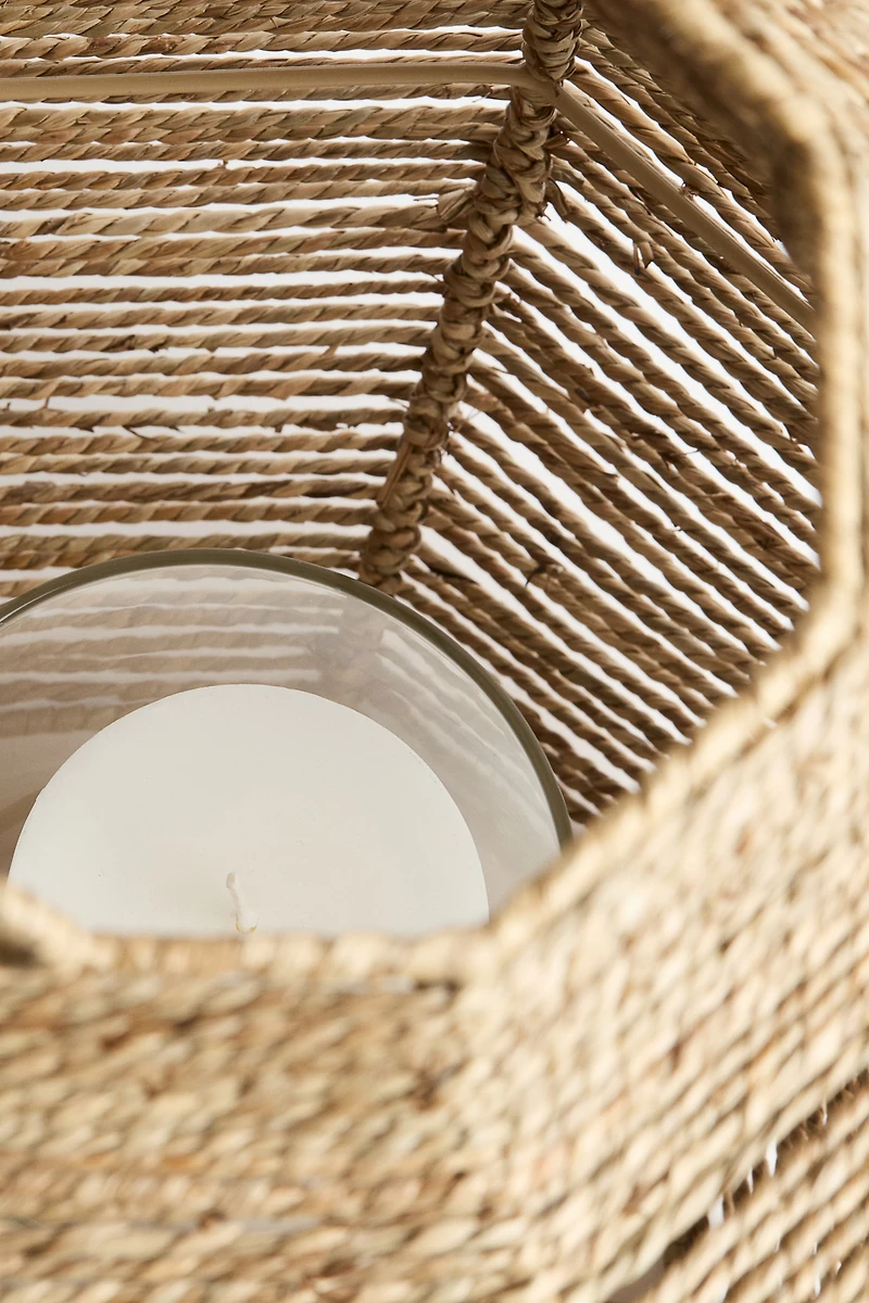 Extra-large seagrass lantern