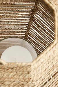 Extra-large seagrass lantern