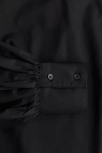 Balloon-Sleeved Blouse