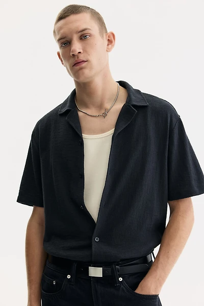 Regular-Fit Jersey Resort Shirt