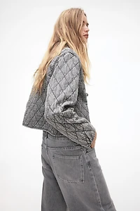 Quilted Denim Jacket