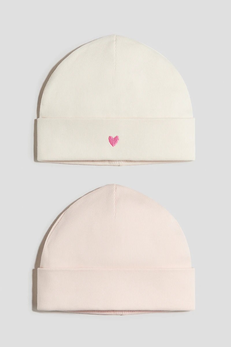 2-Pack Cotton Beanies