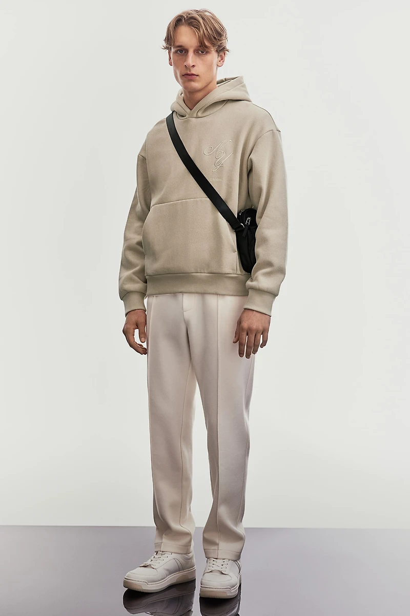 Loose-Fit Printed Hoodie