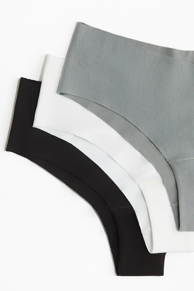 3-Pack Invisible Cotton Hipster Briefs