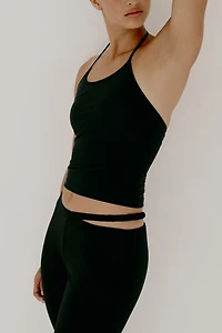 Strap-Detail Jersey Pants