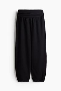 Crinkled Balloon-Leg Pants