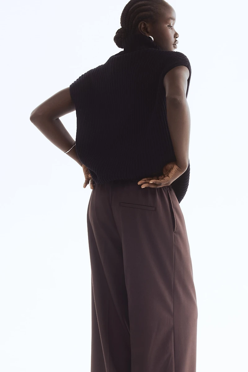 Pantalon habillé à taille élastique