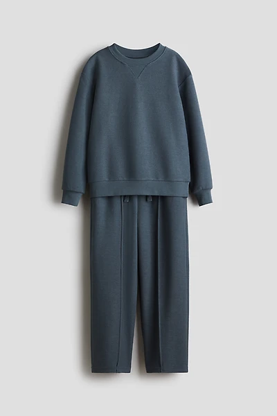 Ensemble 2 pièces en molleton texturé