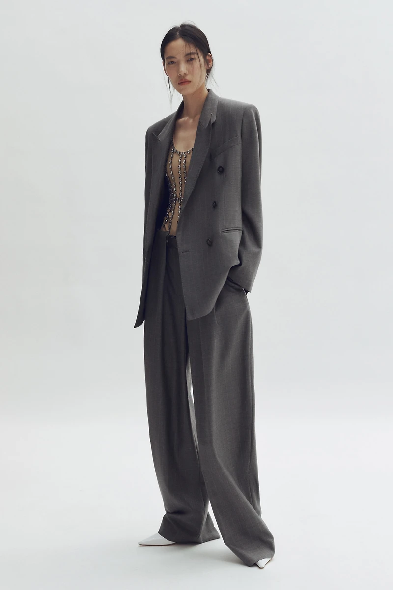 Double-Breasted Wool Blazer