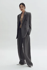 Double-Breasted Wool Blazer