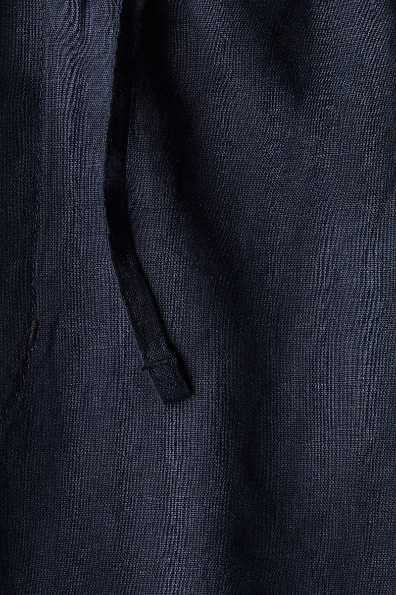 Regular-Fit Linen Shorts