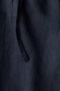 Regular-Fit Linen Shorts