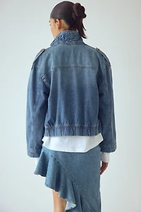 Double-Breasted Denim Jacket