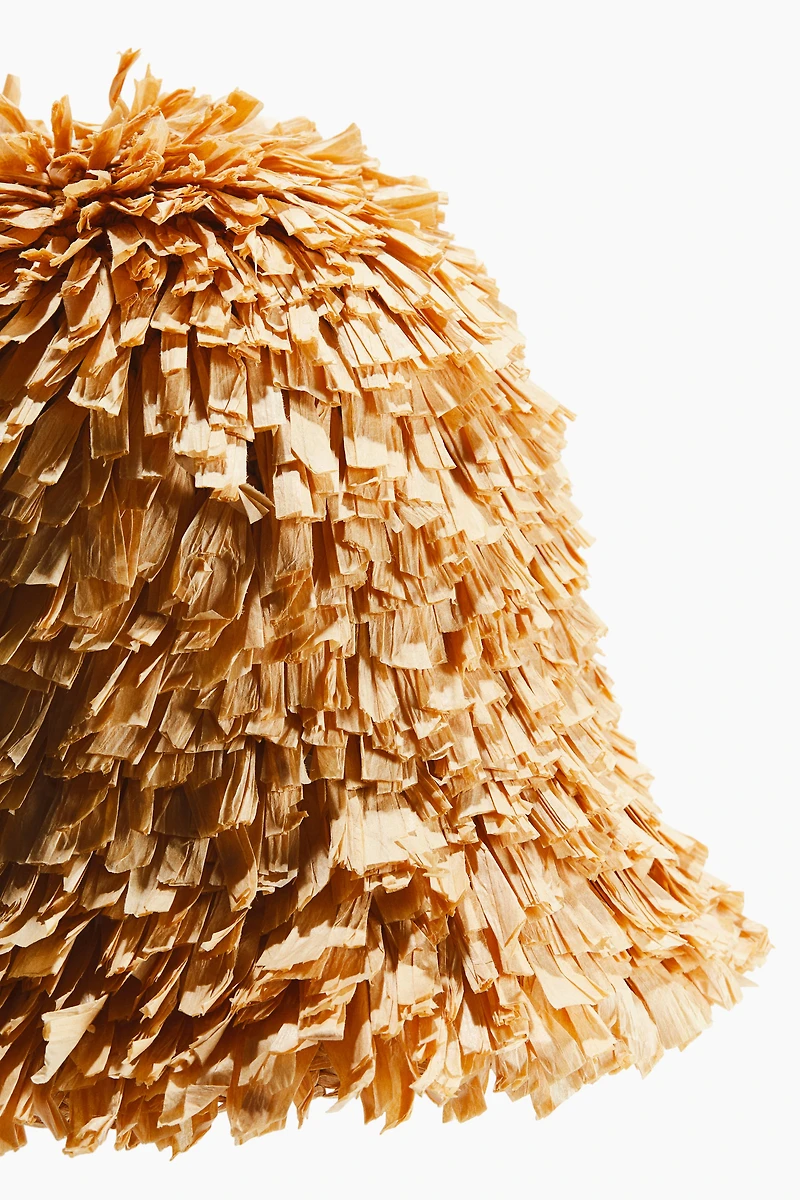 Handmade Fringed Straw Hat