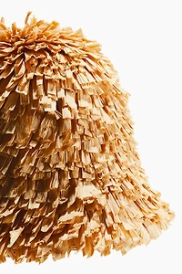 Handmade Fringed Straw Hat