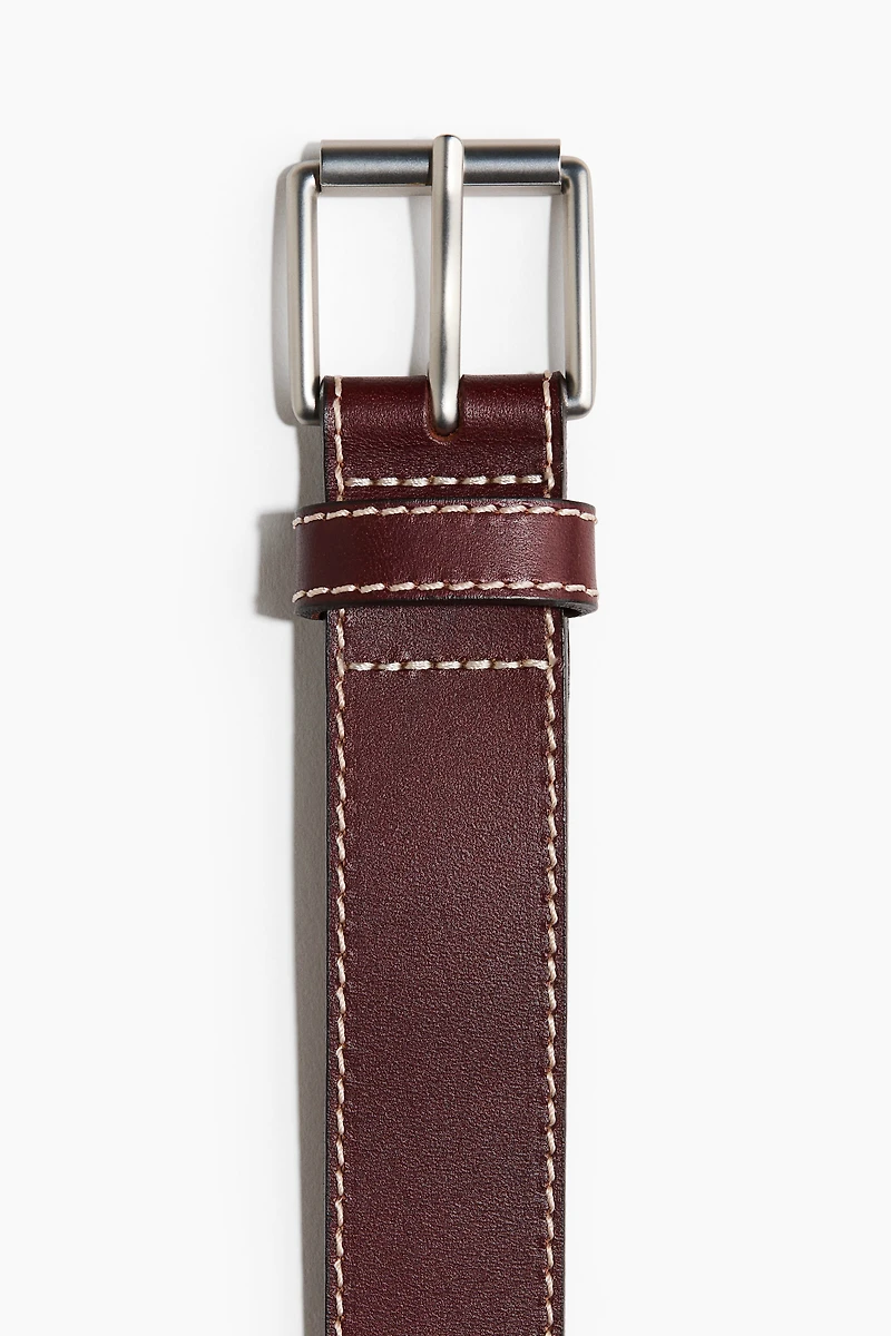 Leather belt